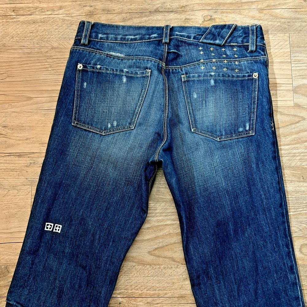Ksubi Joey‎ Vint Idaho Jeans 30 Distressed Button Fly Blue Denim Australia